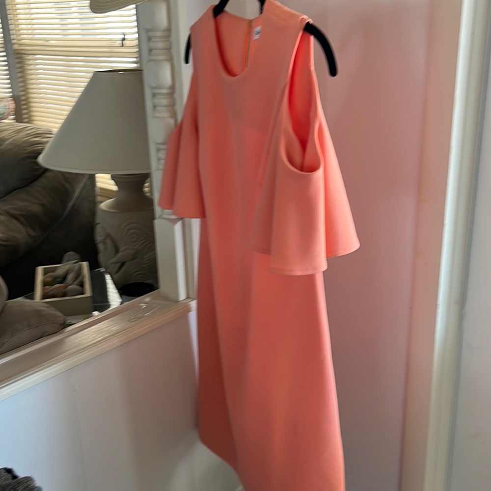 Calvin Klein peach dress size 4    worn once